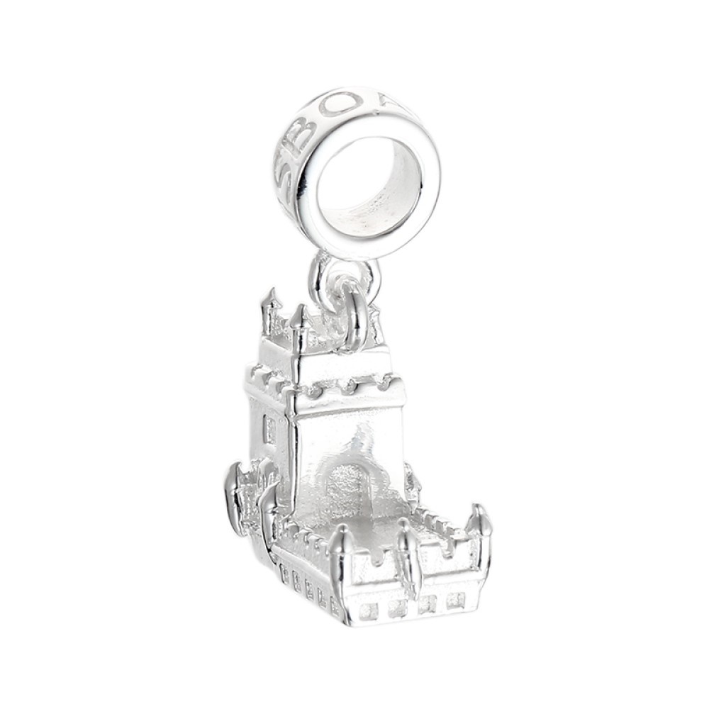 Pingente Torre de Belém  Simbolo de Lisboa Portugal em Prata 925